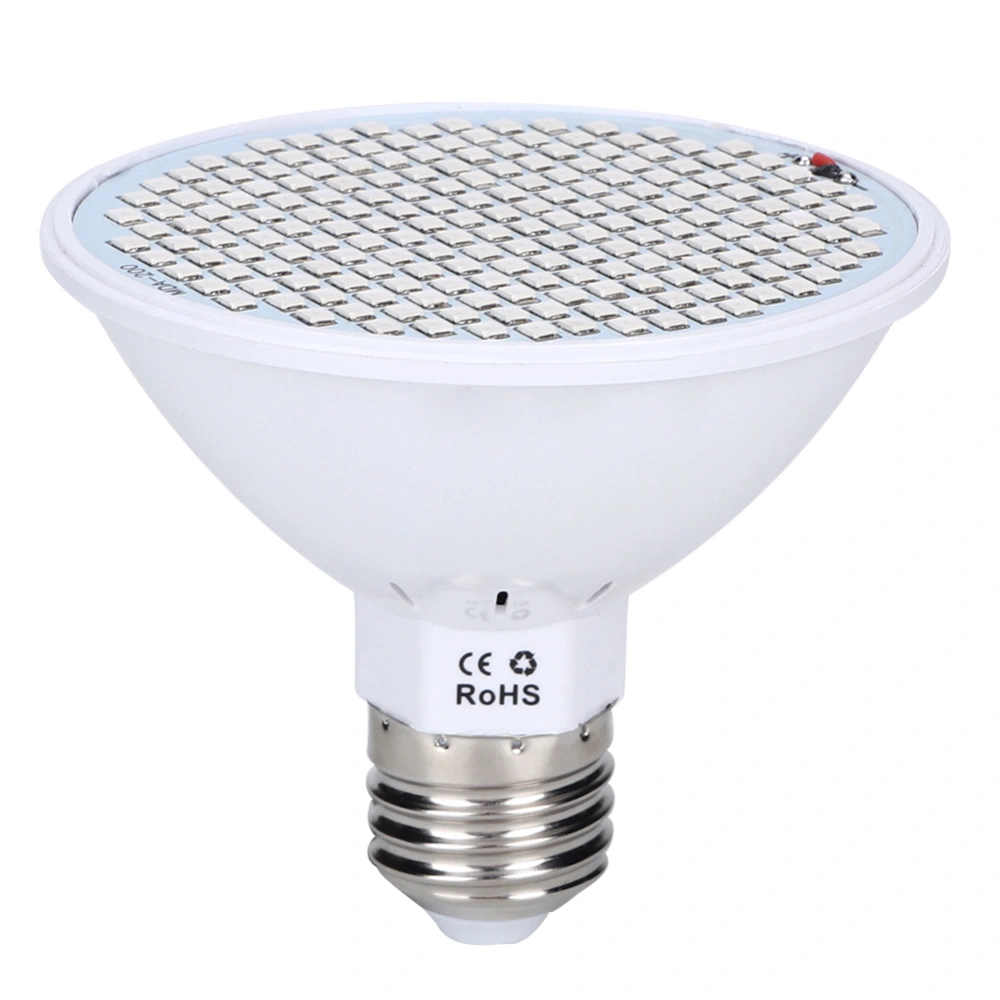 200LED Plant Bulb E27 30W Plant Grow Light Lamp Bulb 85‑265V for Flower Plants Growth