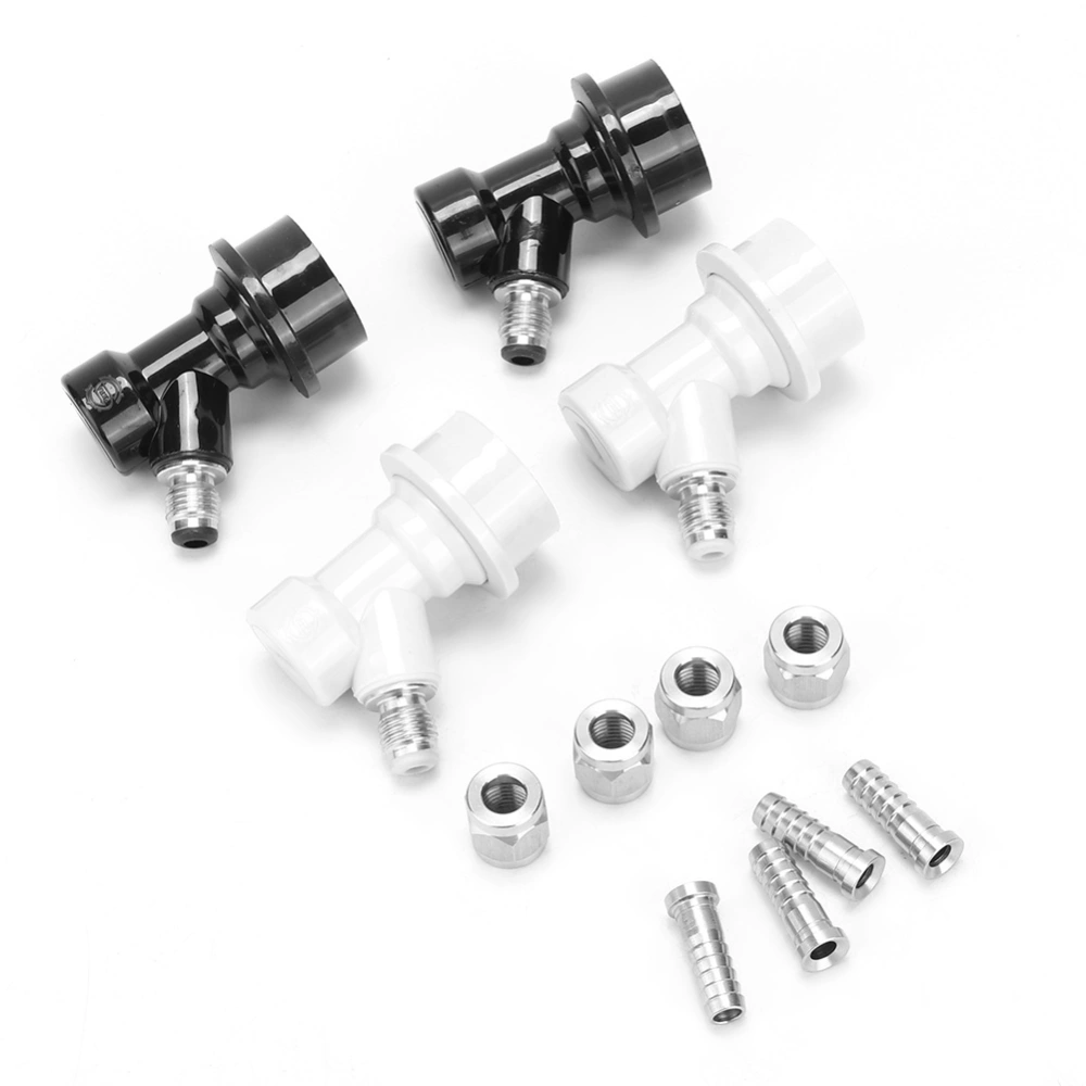 4Pcs 1/4 Stainless Steel Ball Lock Keg Quick Connector Adpater for Adapter for Home Brewing Beer