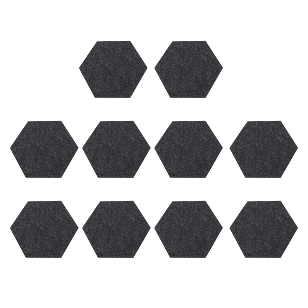 10PCS/Set Felt Fabric Cup Hexagon Mat Drink Coaster Beer Coffee Placemat