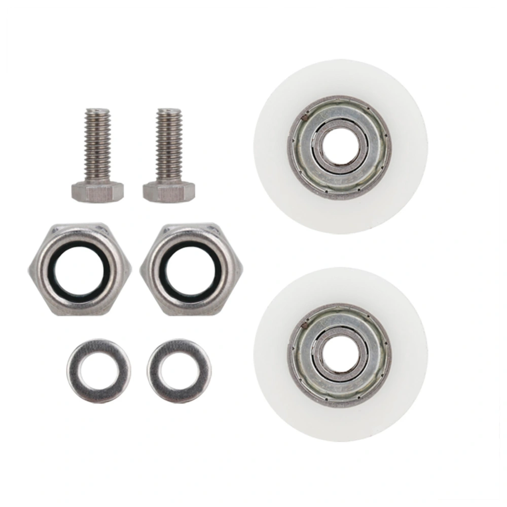 30mm Diameter Elite Greenhouse Door Wheels Replacement Kit