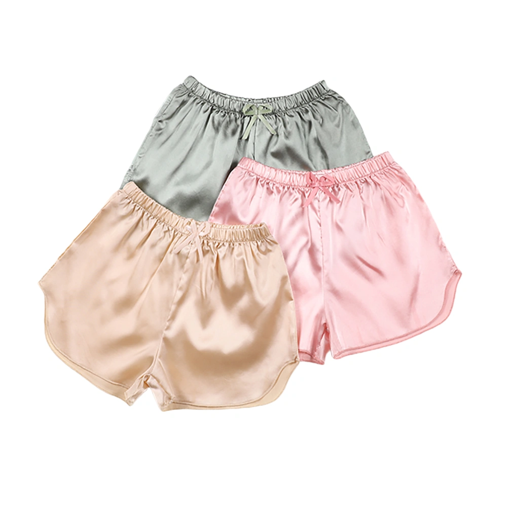 Children Summer Shorts, Solid Color Elastic Middle Waist Short Pants