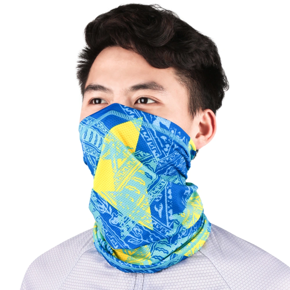 Outdoor Sport Head Scarf, Printed Half Face Mask for Cycling/Fishing