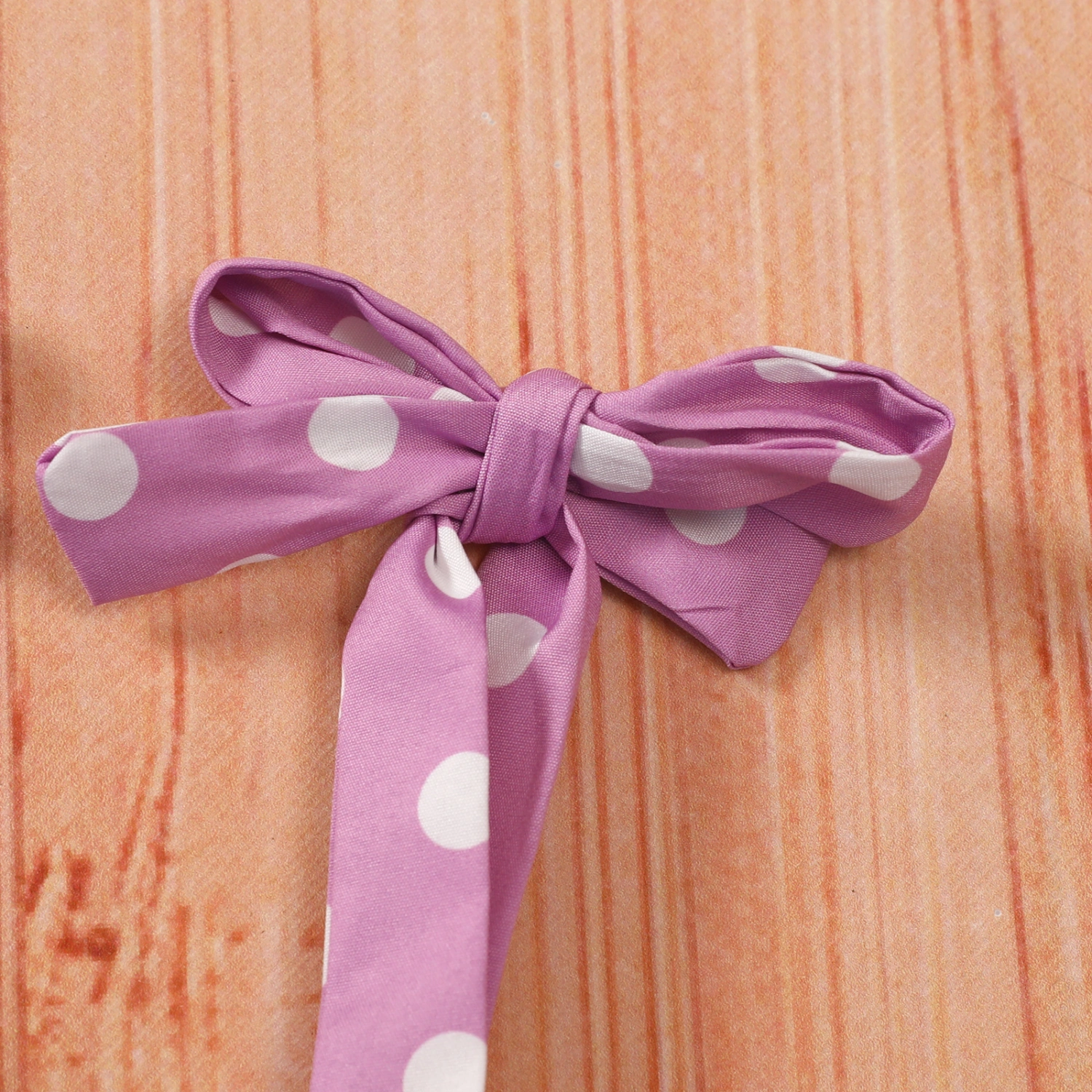 Smocked Tie-up Leopard/Polka Dot Print/Solid Color Romper + Headband
