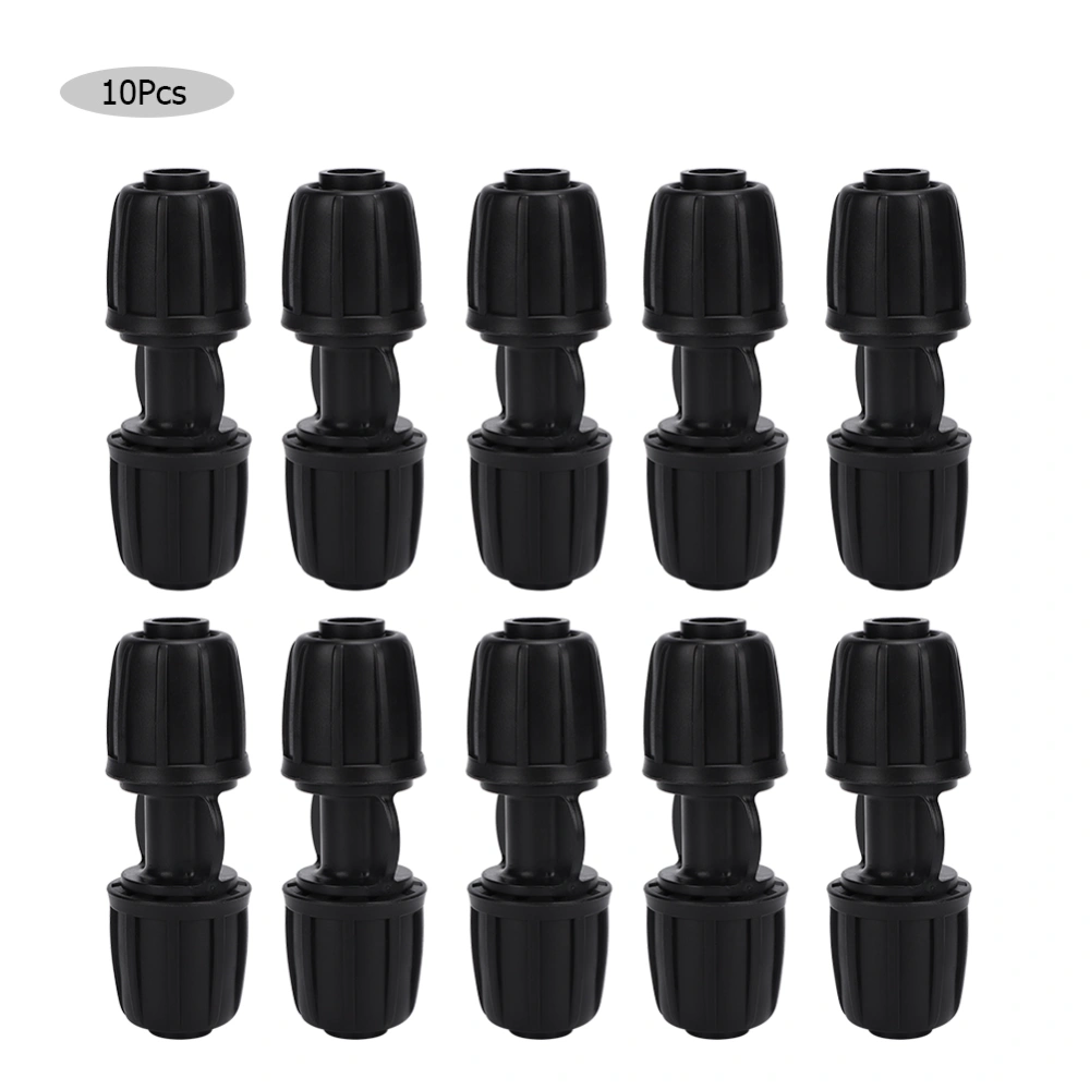 10Pcs Straight Water Connector Garden Drip Irrigation Fitting for 16mm PE Hose