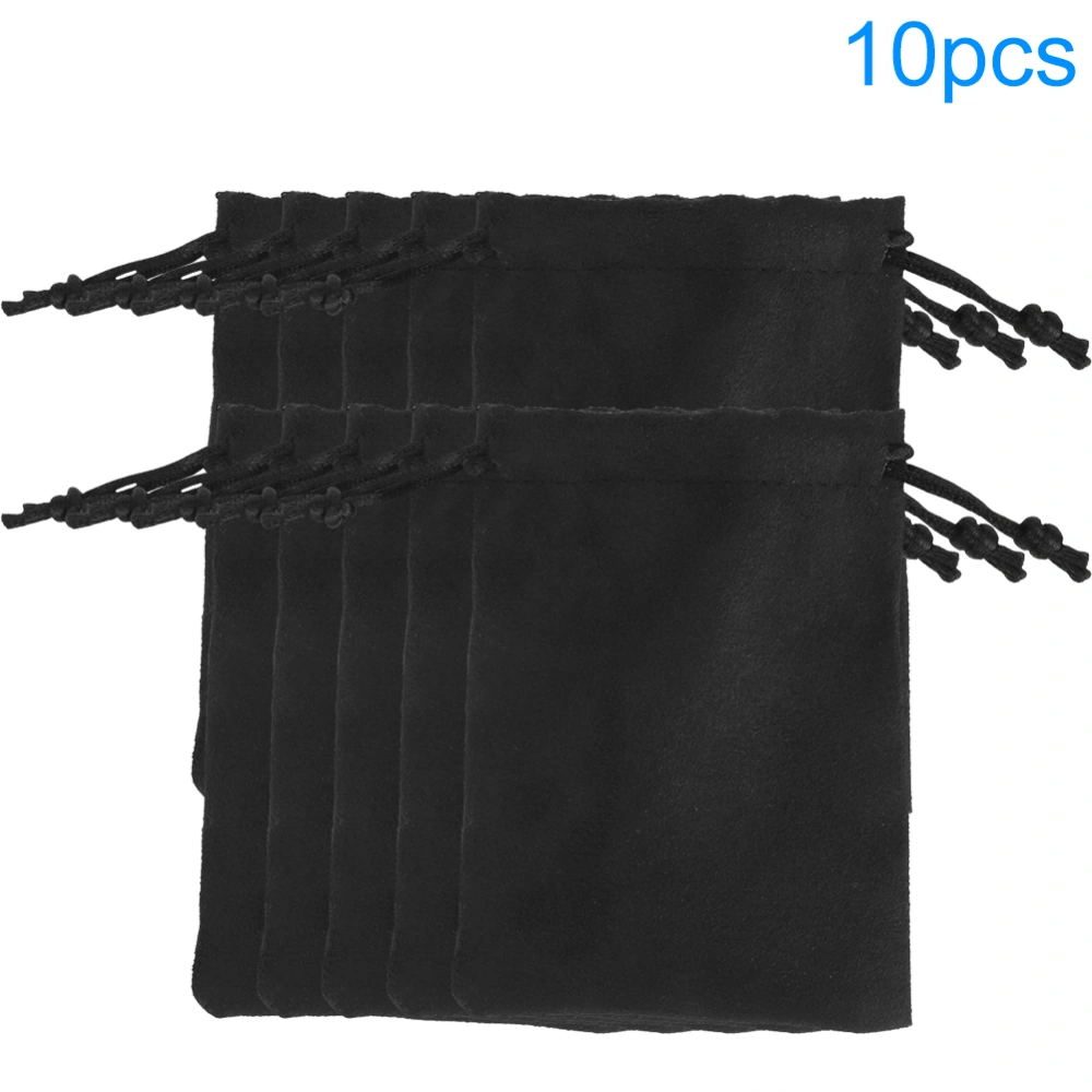 Soft Double sided suede Drawstring Gift Bag Pouch Wrap Organzier for Party GPame 9 x 12cm