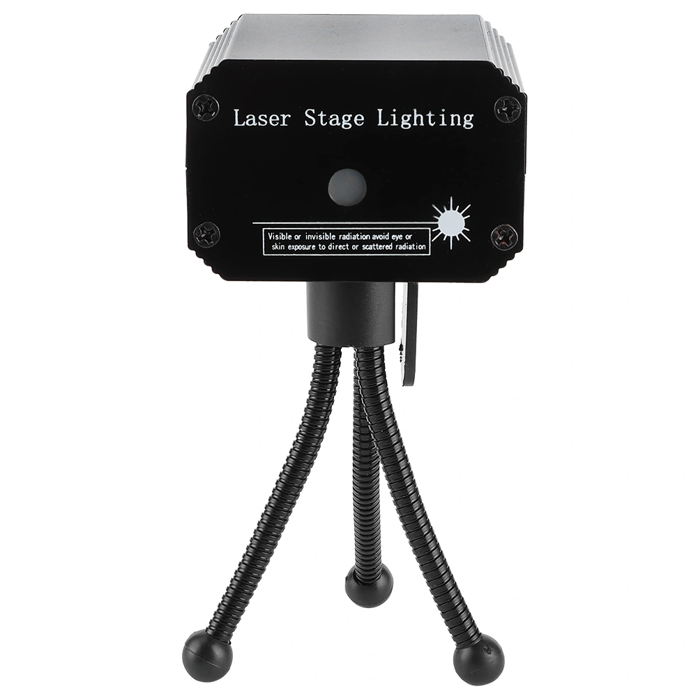 LED Mini Dj Bar Stage Light Sound Control Christmas Projector Light with Tripod for Club Party