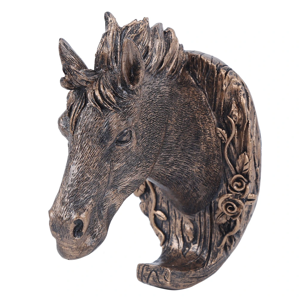 Cute Animal shape Wall Hanging Hook Coat Hat Clothes Rack Hooks Decoration for Bathroom Bedroom(Horse shape )
