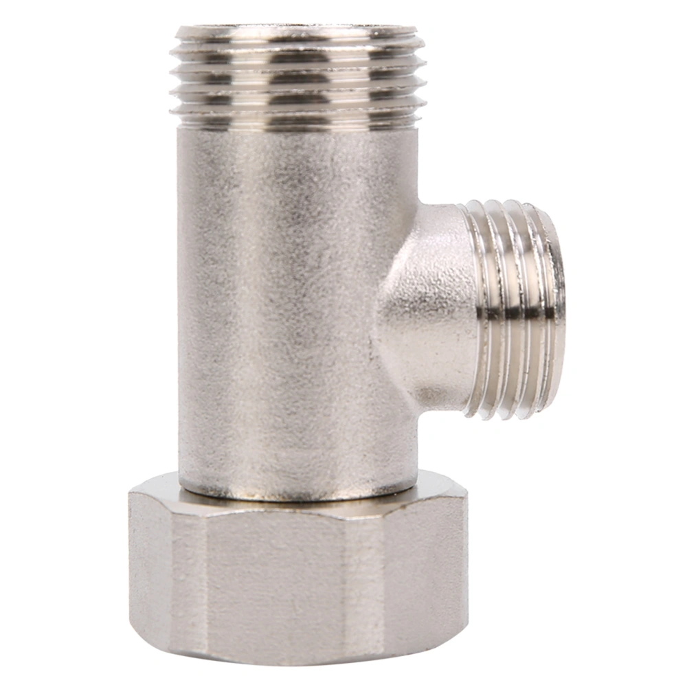 7/8 Brass T Adapter Shower Head Three Connector Valve For Toilet Shower Head Diverter Valve