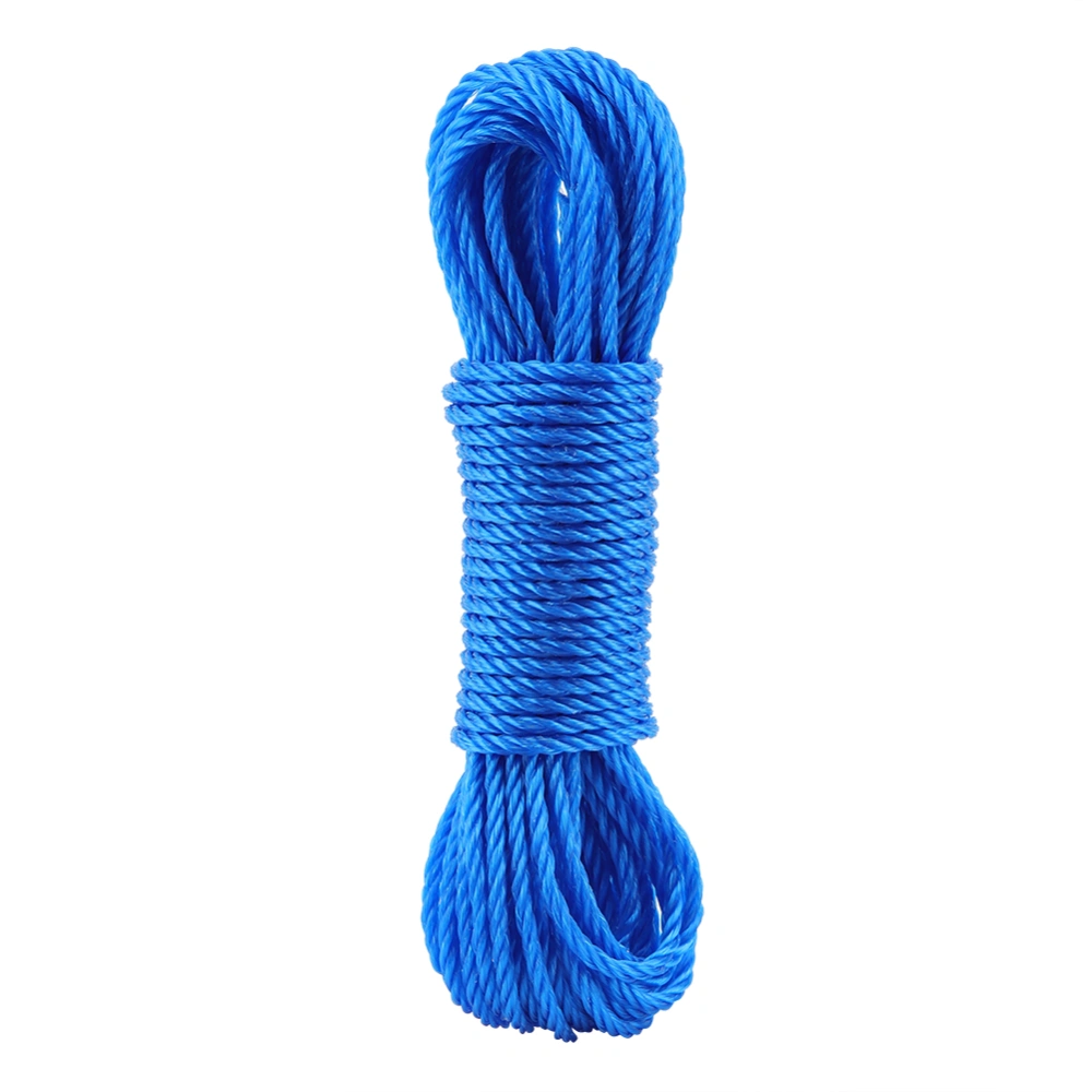 10m Gardening Garden Rope Nylon Rope Climbing Rope Traction Rope Tying Rope（Blue）