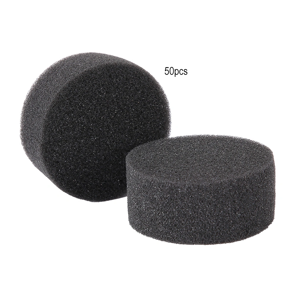 50pcs Soilless Hydroponic Sponge Planting Seedling Sponges for Greenhouse (Black)