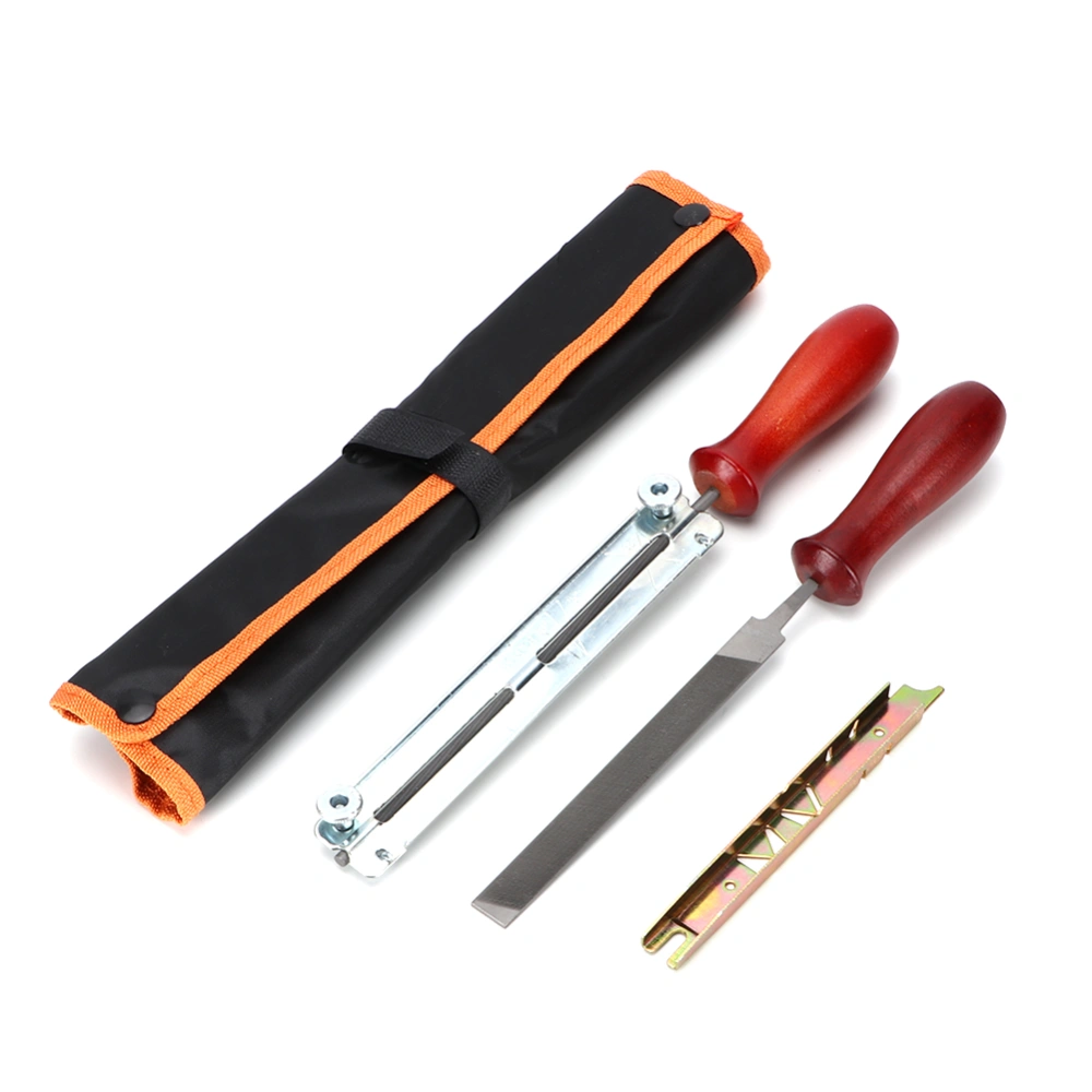 Chainsaw Sharpening File Filing Kit Guide Bar Chain Sharpen Depth Gauge Saw Files Hand Tool Set