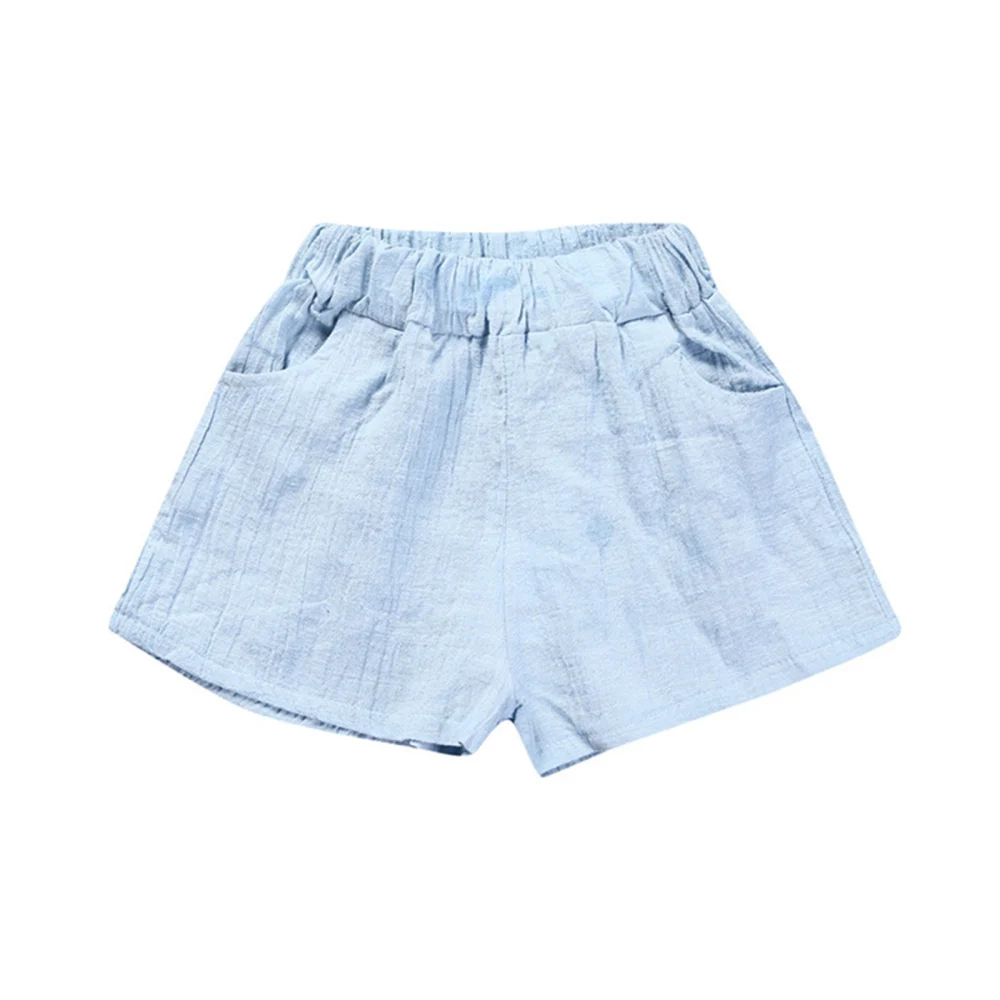 Kids Fashion Solid Color Shorts Casual Shorts for Children Boys Girls