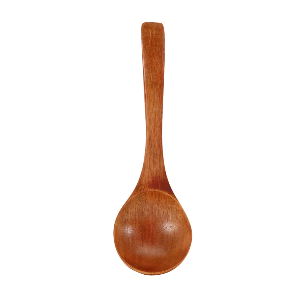 Natural Wooden Ladle Long Handle Spoon Kitchen Cooking Tool Utensils (#01)