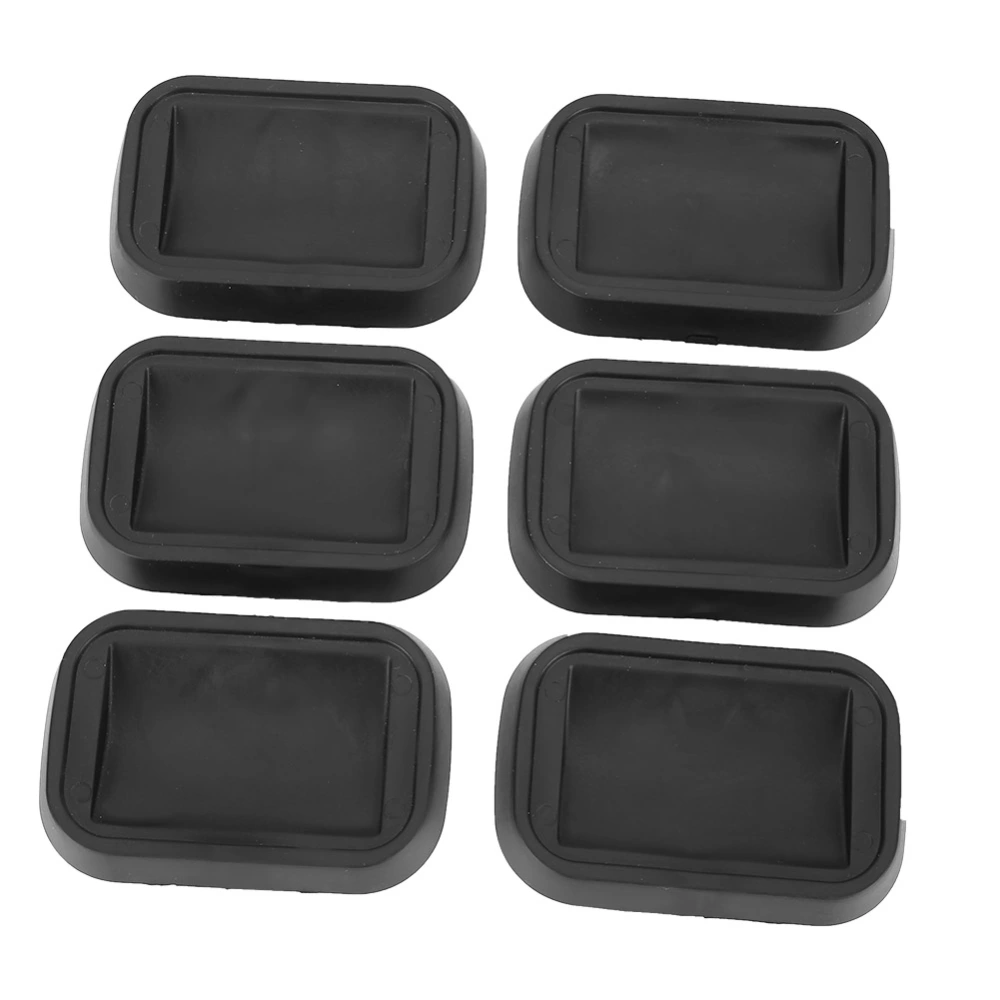 6pcs Set AntiSliding Rubber Wheel Caster Coasters Cups for Sofas Beds Chairs Furniture Floors Supplies