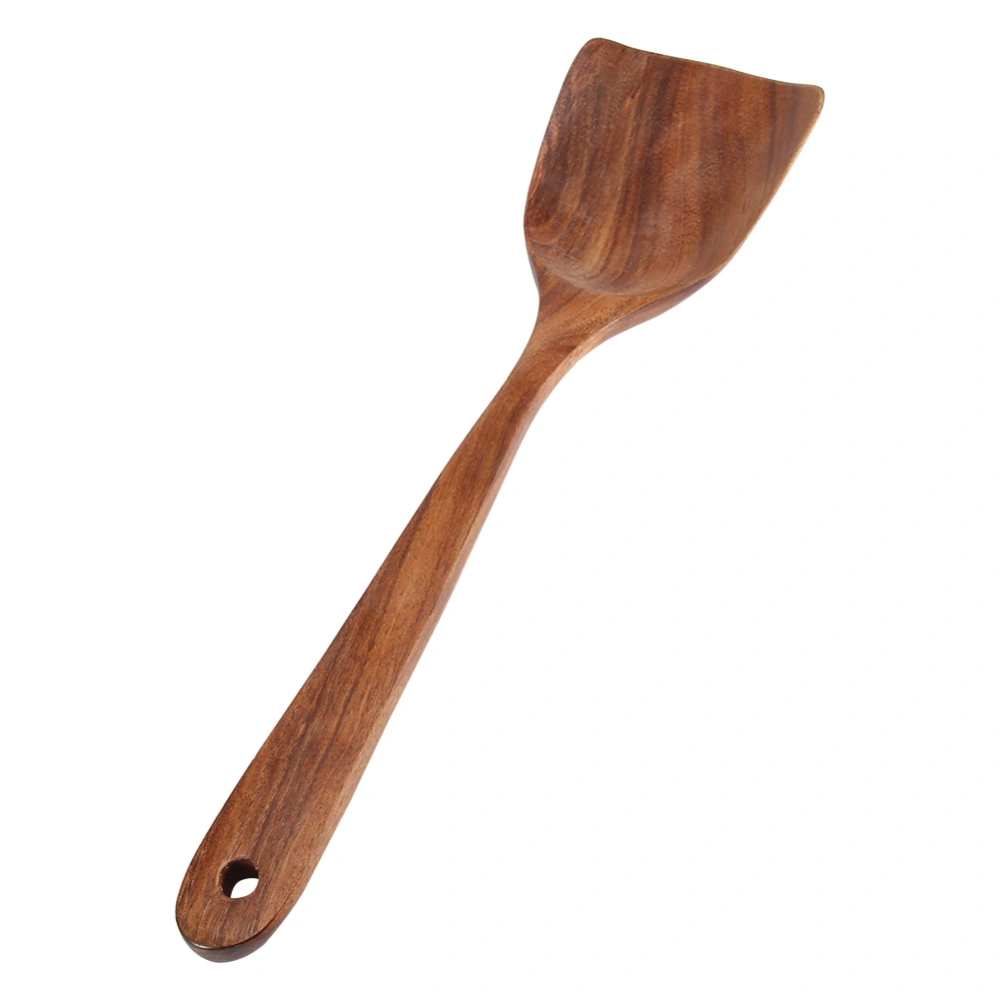 Natural Wooden Spatula Turner Fried Shovel Cooking Kitchen Utensils Shovel (34*8.5cm)