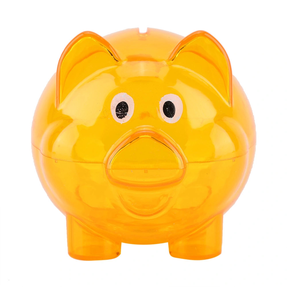 Cute Creative color pig pig bank birthday gift pig bank toy(Orange)