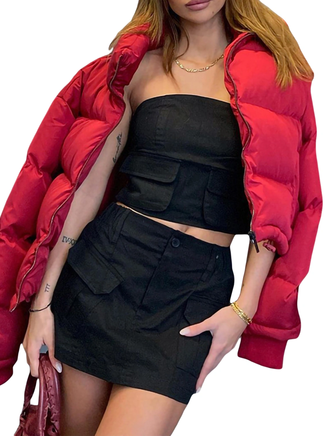 Women Summer Bandeau Casual Solid Color Retro Off-shoulder Crop Tops