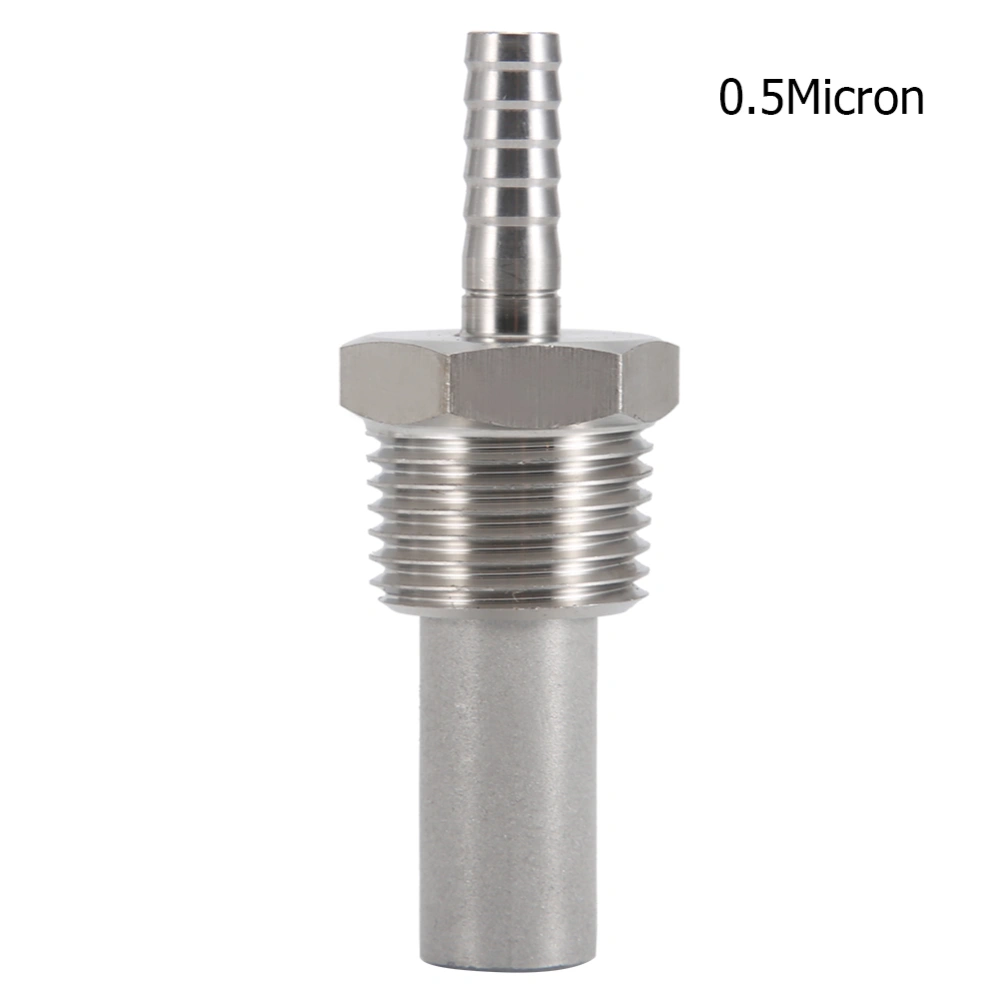 1/2" MPT Oxygen Stone 1/4' Barb Inline Carbonation Aeration Homebrew Stone(0.5 Micron)