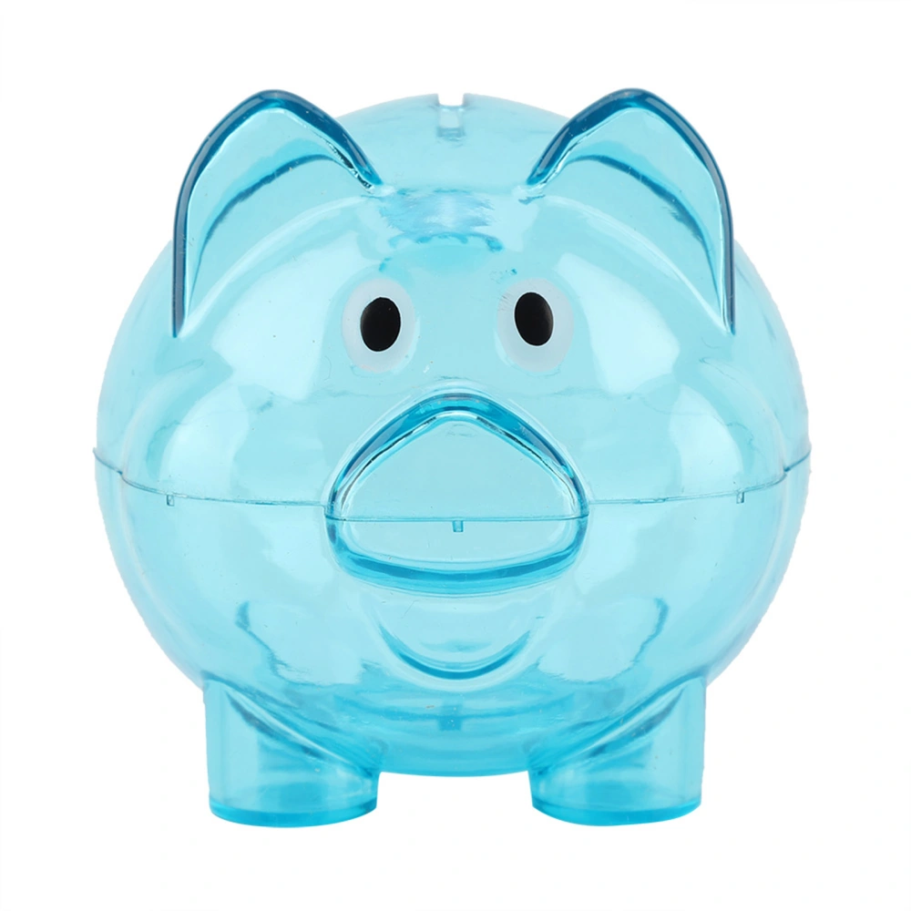 Cute Creative color pig pig bank birthday gift pig bank toy(Blue)