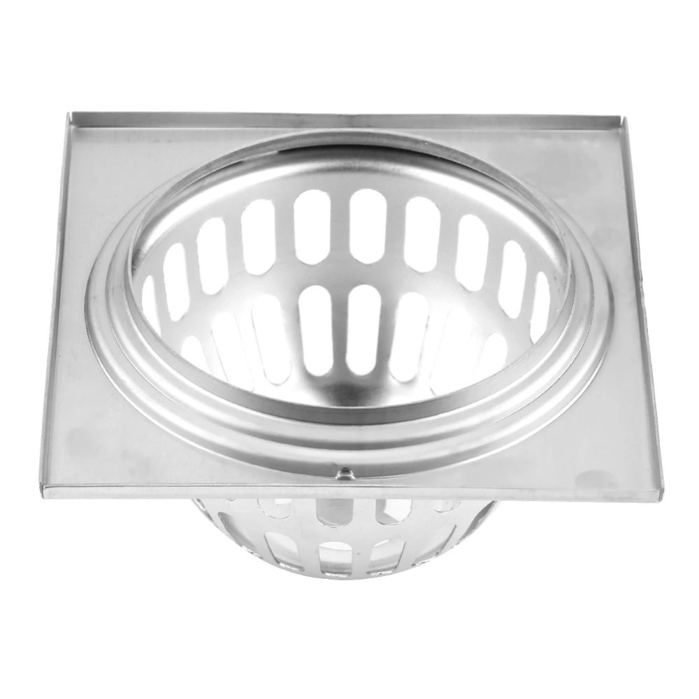 11.7cm Stainless Steel Square Shower Floor Drain Balcony Floor Drainage Gully