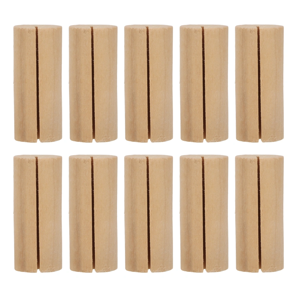 10 Pcs Wood Place Cards Hand Polished Smooth Surface Rustic Original Place Card Holder for Parties