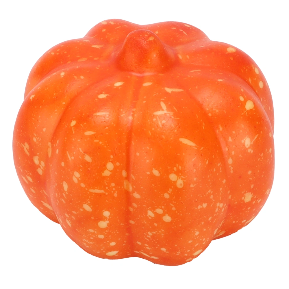 Artificial Pumpkin Mini Plastic Orange Color Pumpkin Ornament for DIY Craft Projects Kitchen Party Decoration