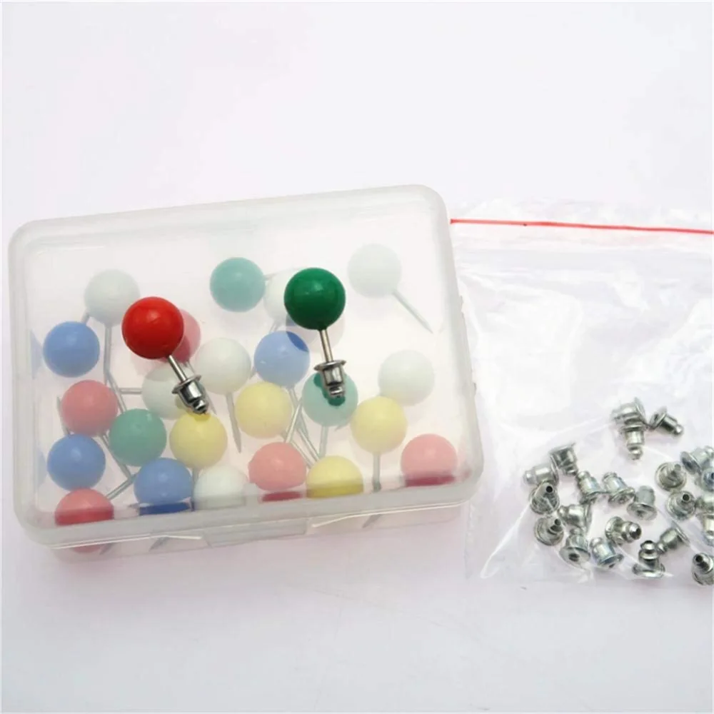 Head Pins Pearl Positioning Needles DIY Purse Frame Sewing Craft Tool (#1)