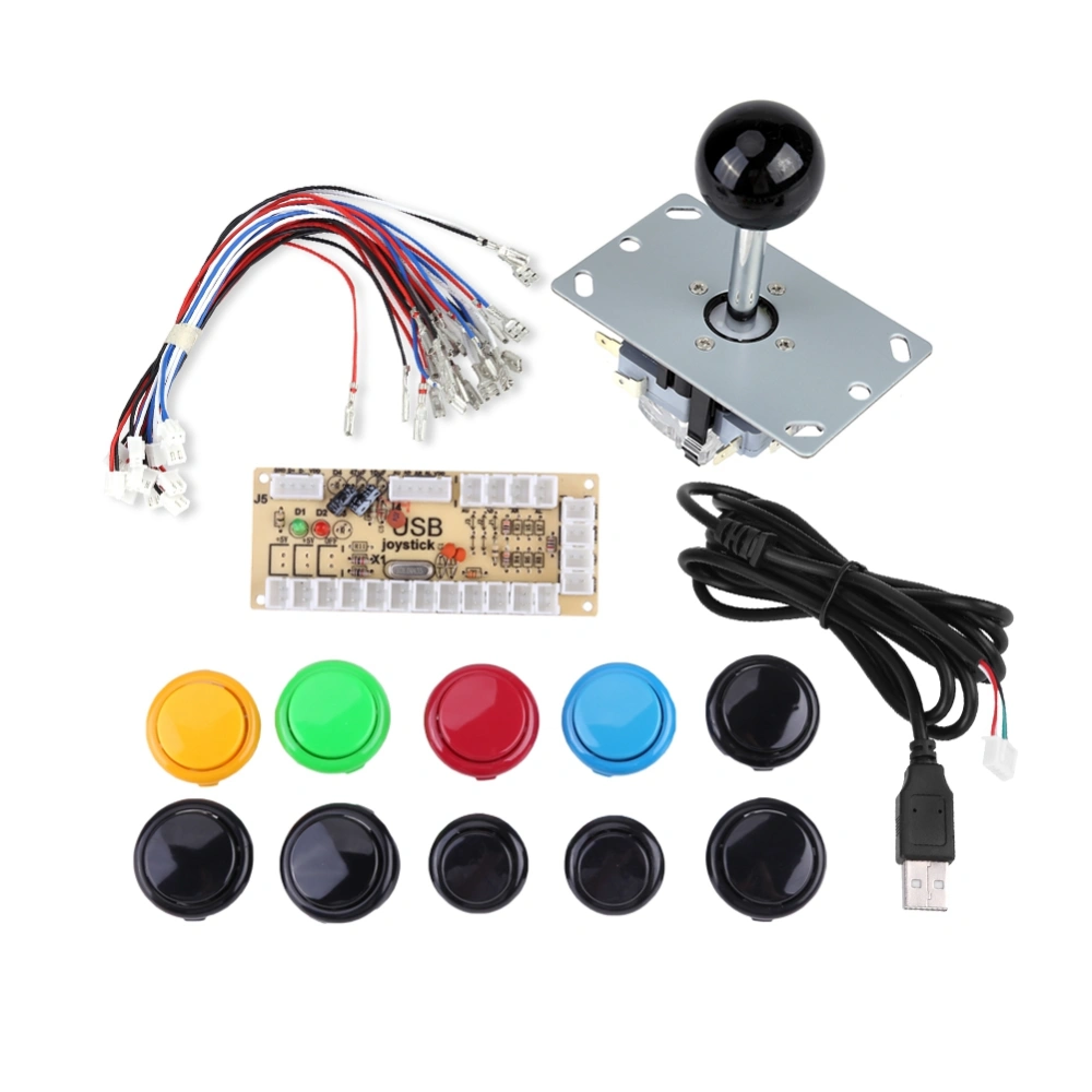 Zero Delay Arcade Game DIY Kits Parts 10 Buttons JoyStick USB Encoder for MAME PC