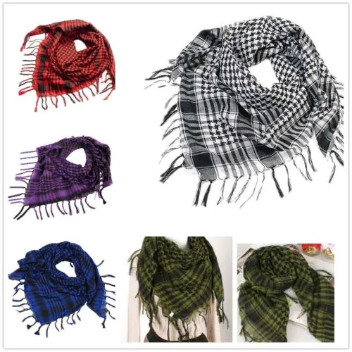 Women Autumn/Winter Casual Wrap Plaid Thick Swallow Gird Warm Scarf
