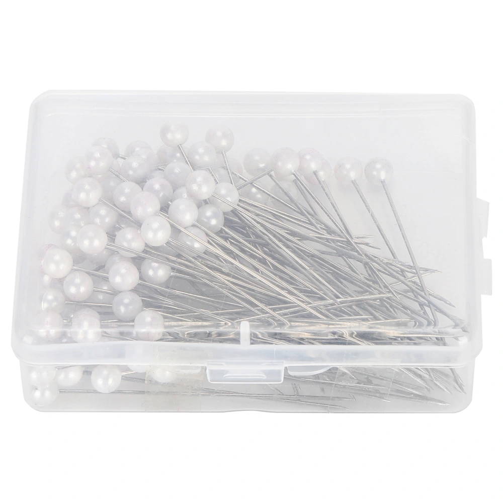 100Pcs Pearl Pins Round Head Fixing Positioning Needles Straight Sewing Decoration Supplies