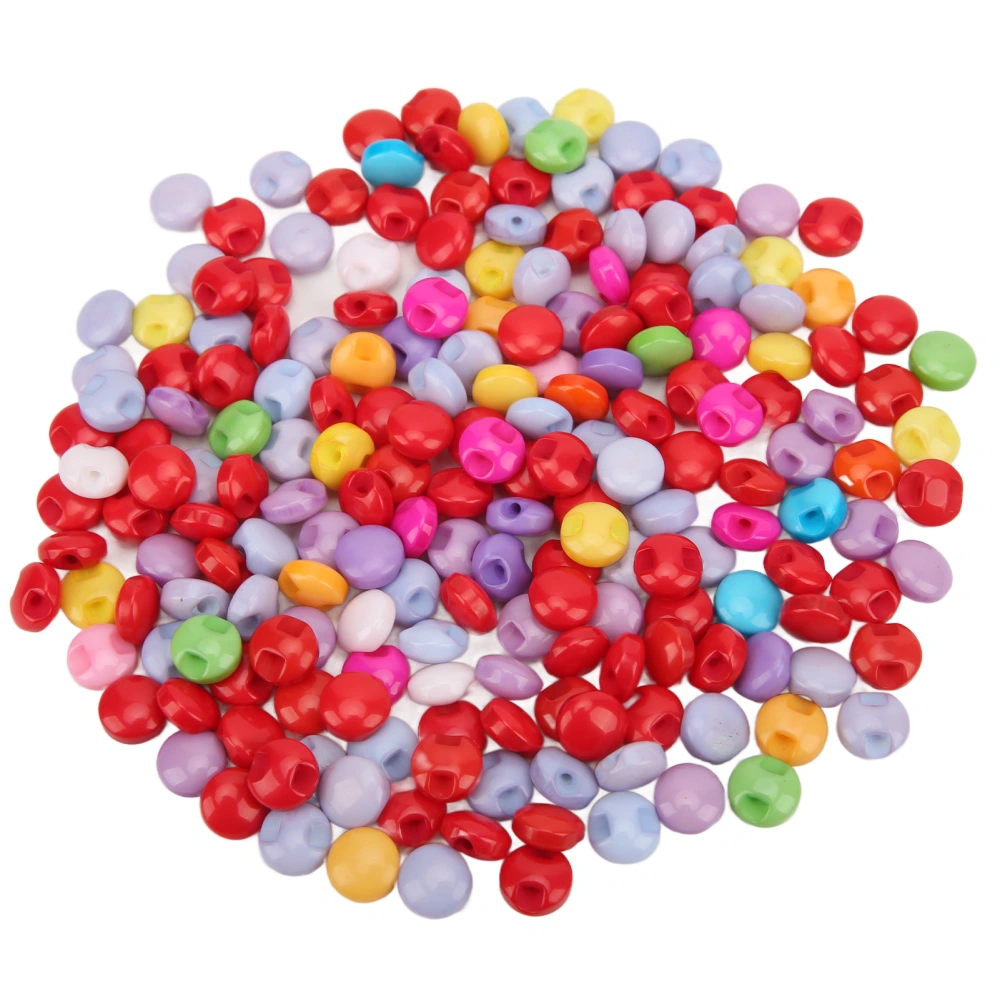 200 Pcs Resin Buttons 9MM Waterproof Durable Widely Used Various Colors Buttons for Sewing Work