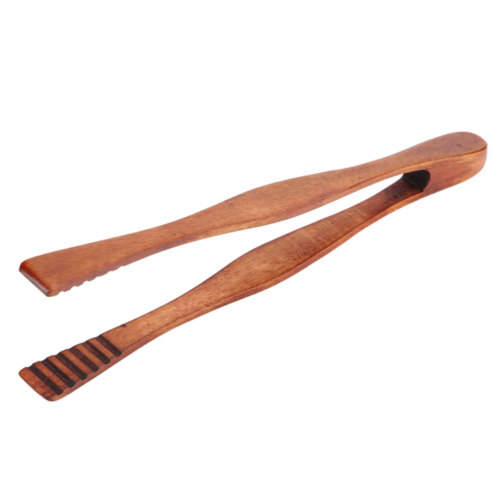 Wooden BBQ Clip Buffet Food Tongs Bread Steak Kitchen Clamp Serving Tool