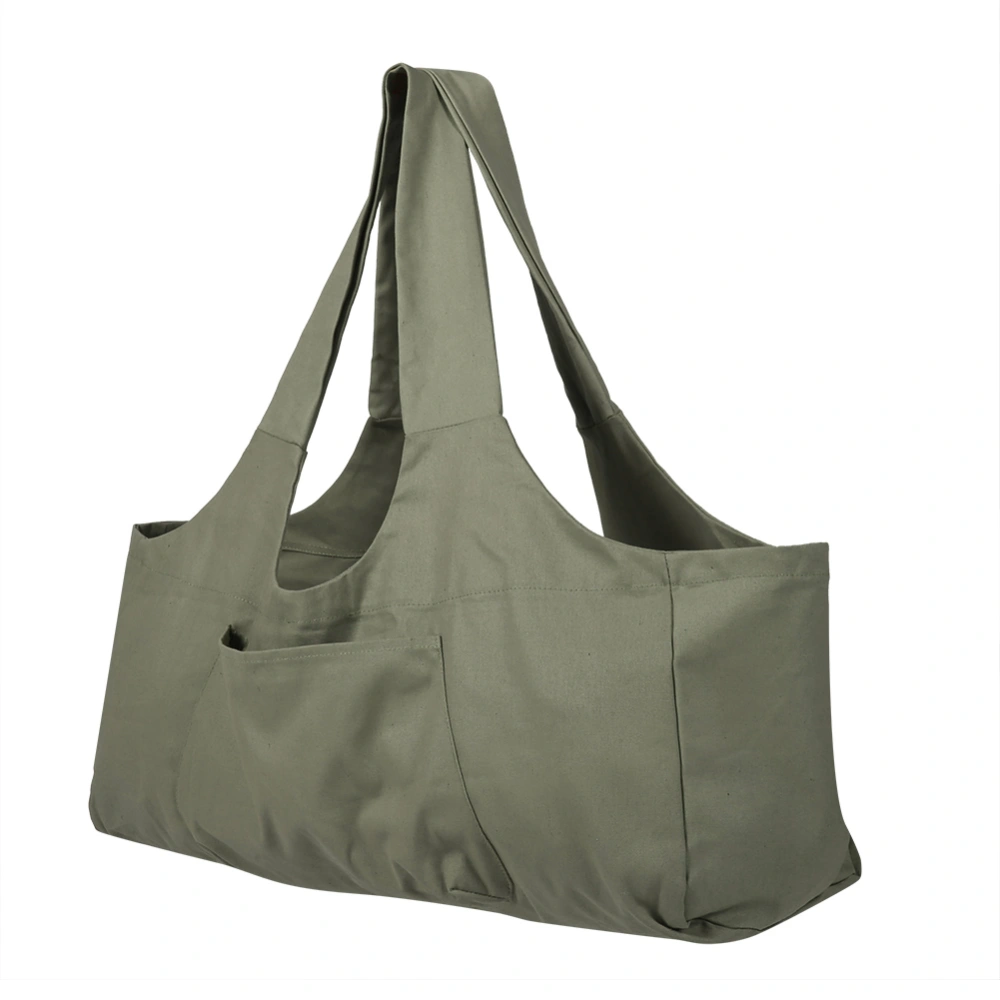 High Quality Durable Folding Large Capacity Canvas Storage Bag for Household Use (Dark Green)