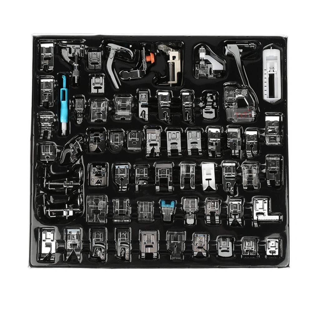 62PCS Household Multifunctional Sewing Machine Parts Press Foot Sew Machine Accessories Kit Set