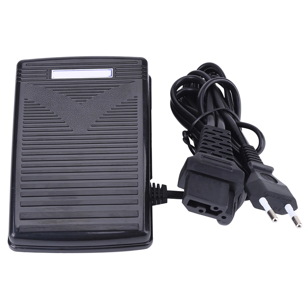 EU Plug 220V Home Sewing Machine Foot Control Pedal With Power Cord