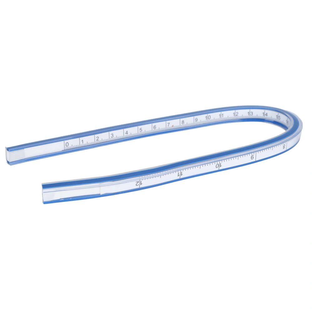 Flexible Curve Ruler Plastic Metric Scale Soft Measuring Tool for Drawing and Sewing30cm Flexible Curve Ruler