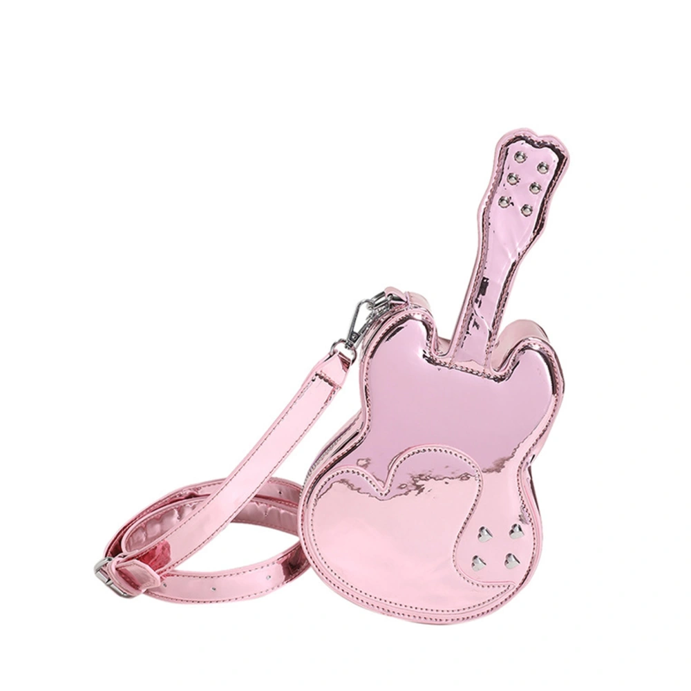 Women Fashion Crossbody Bag Leather Guitar Shaped Shoulder Bag