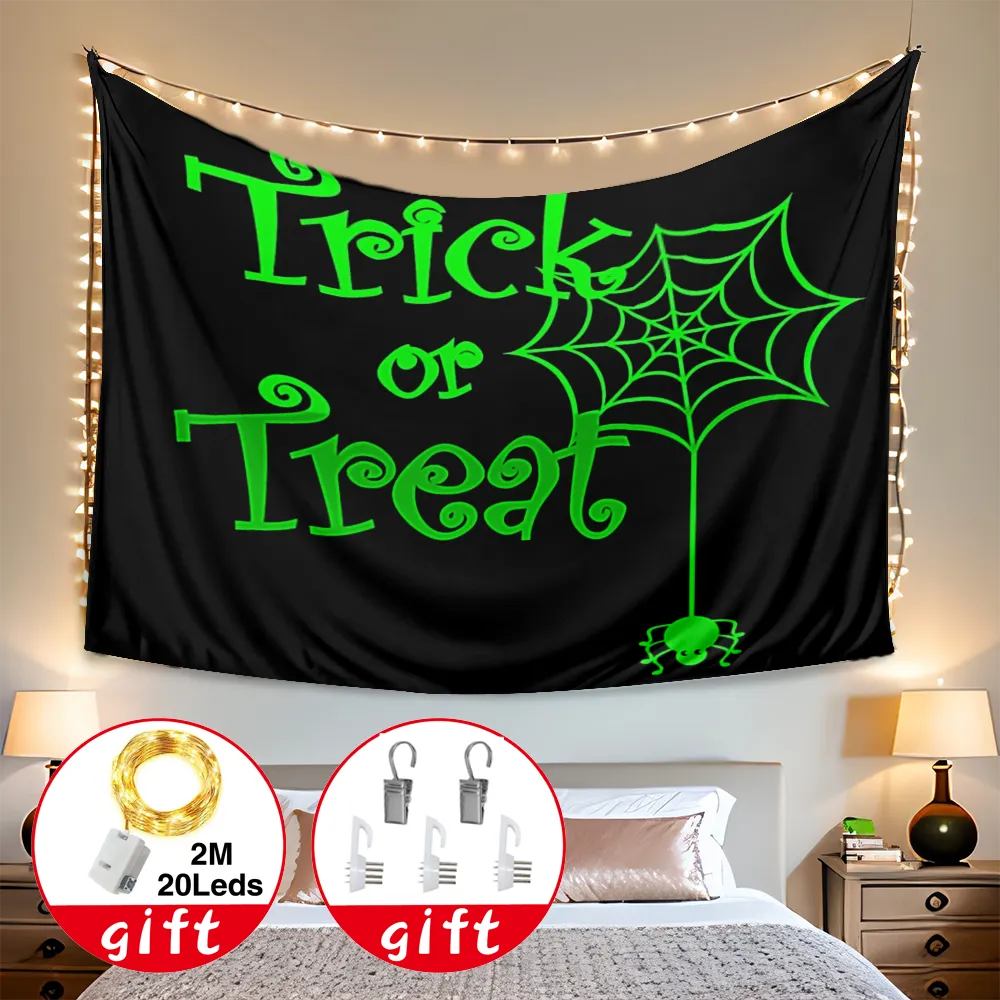 Halloween Decorative Tapestry, Bat Skull Tapestries, for Bedroom Living Room Holiday Wall Decor,#214