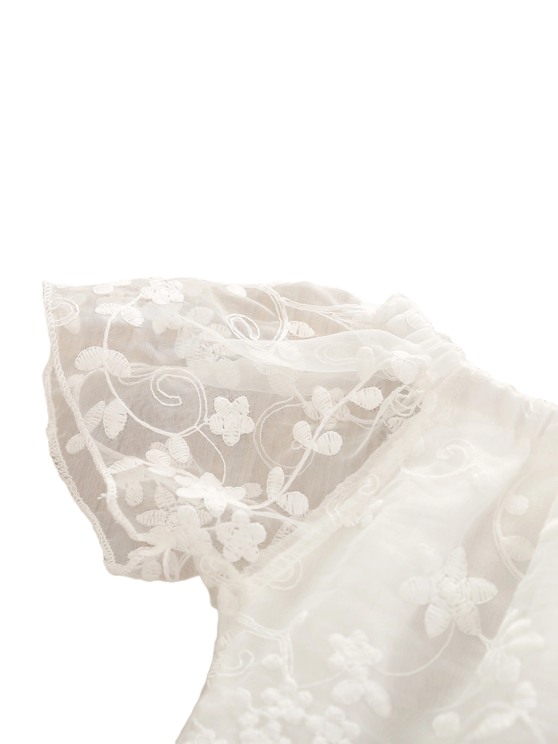 Girls Clothes Set, Floral Embroidery Off-shoulder Tops+Jeans