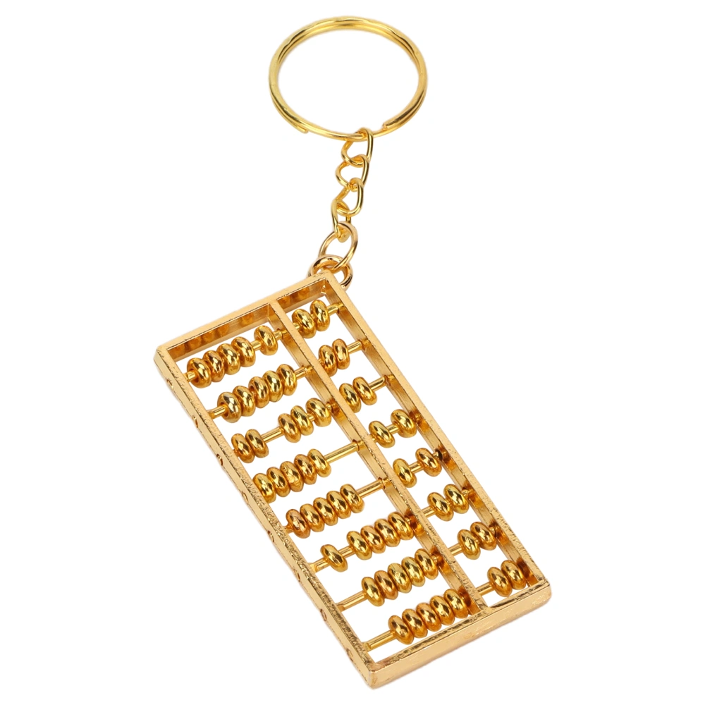 Cute Exquisite Abacus Keychain Metal Portable Abacus Key Ring Pendant Ornament Trinket