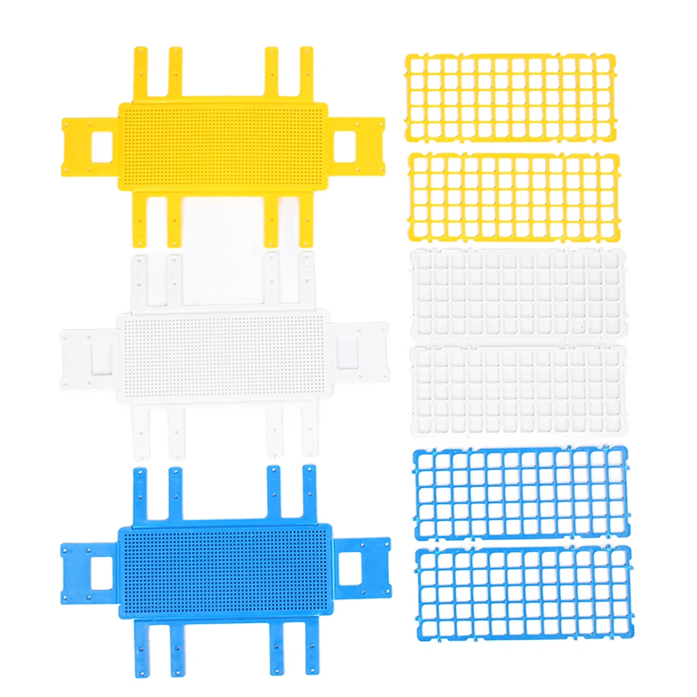 Test Tube Rack 60 Holes 16mm Strong Light Plastic 3 Tiers Easy Assembly Centrifuge Tube Holder for Laboratory School