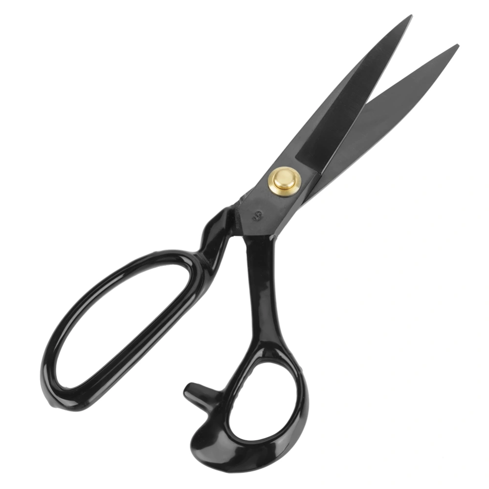 9IN Carbon Steel Leather Sewing TPR Handle Clothes Scissors Assembly