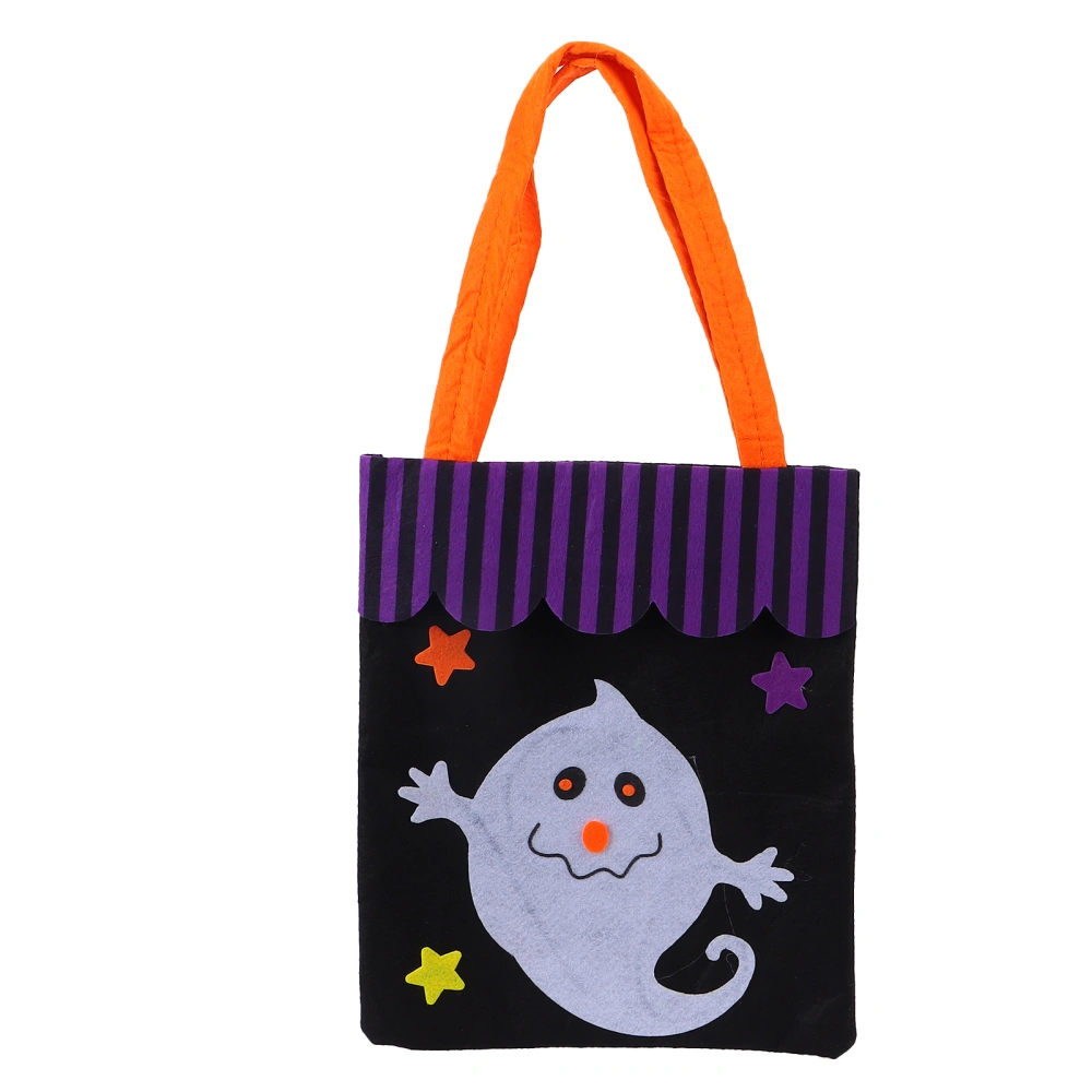 Halloween Tote Bag NonWoven Fabric Trick Or Treat Home Party Decoration Storage Prop Handbag(Ghost )