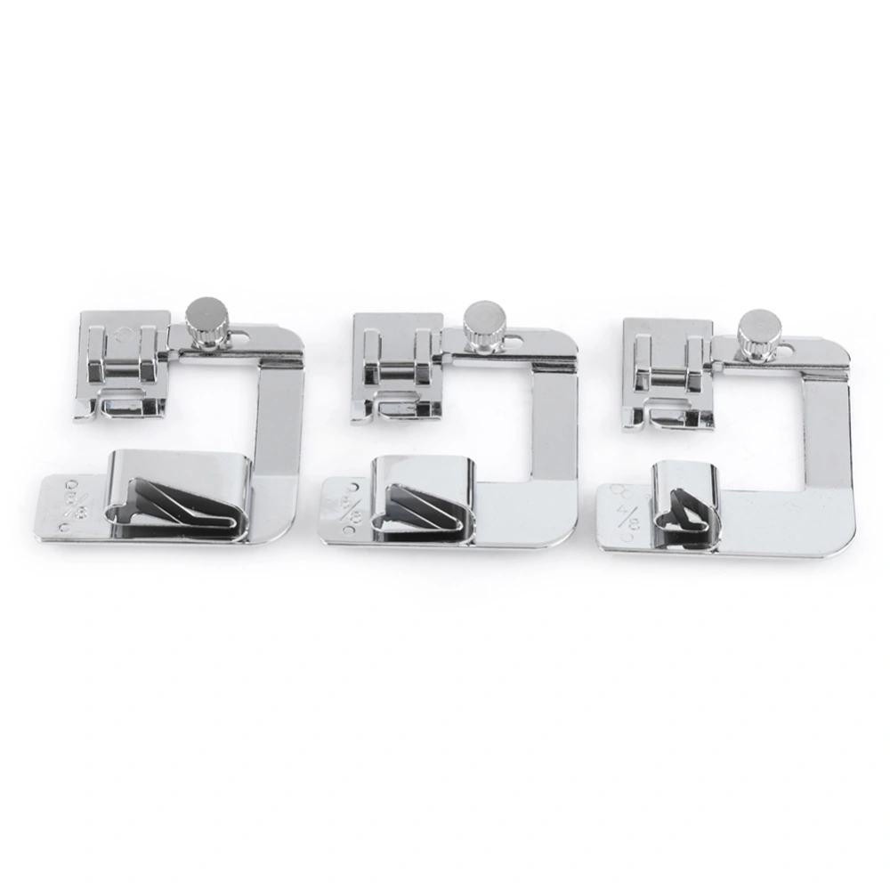 3pcs Snap on Presser Feet Universal Fit Domestic Multifunction or Old Sewing Machine