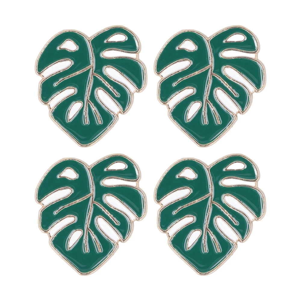 4Pcs Needle Minder Set DIY Magnet Cross Stitch Embroidery Accessories Green Leaves