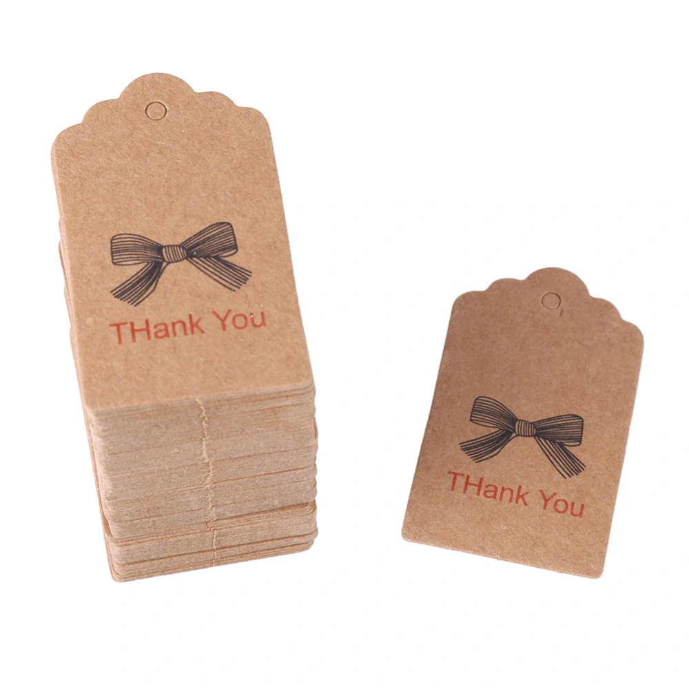 100pcs Brown Handmade Hang Label Wedding Favor Gift Dessert Tags Clothing Jewelry Price Tag #1