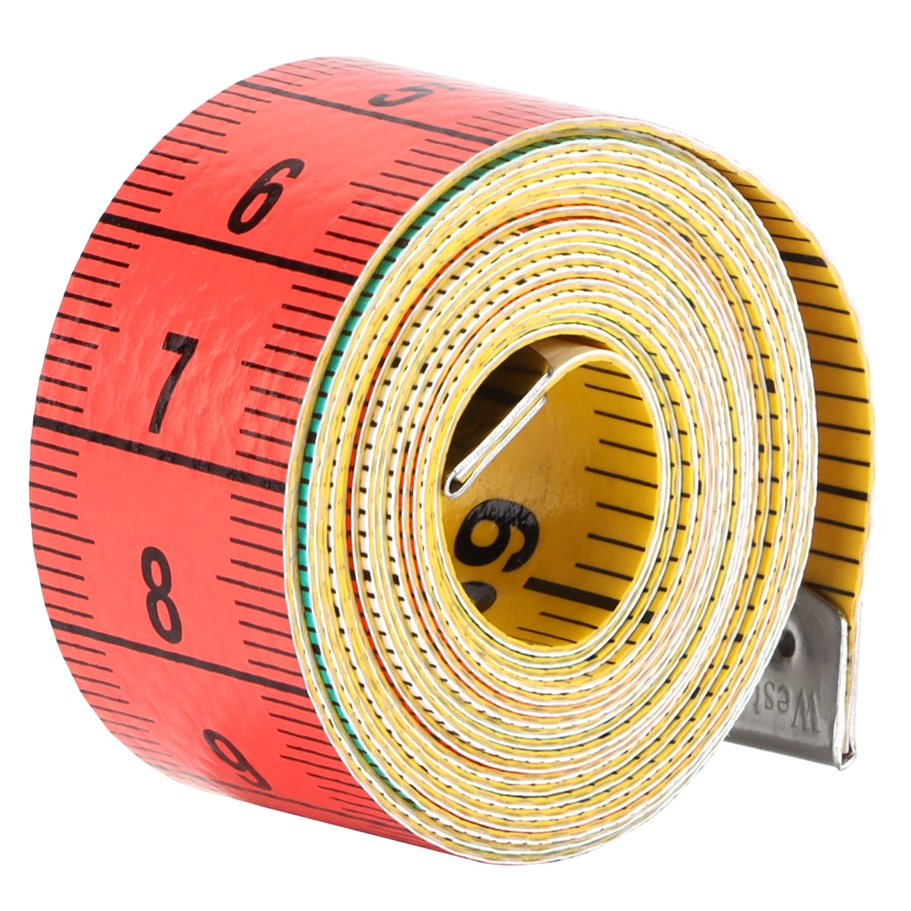 Soft Tape Measure Plastic Colored Concealed Buckle Ruler for Fabric Sewing Tailor Cloth Knitting