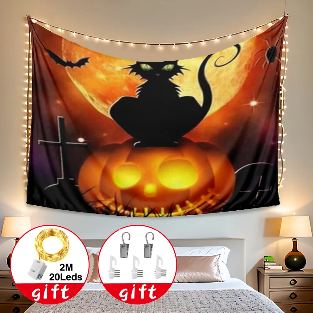 Halloween Decorative Tapestry, Dark Halloween Tapestry, for Bedroom Home Dorm Halloween Decor,#307