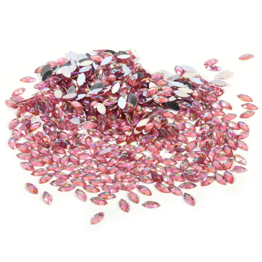 Rhinestones Crystal Flatback Beads Jewelry Garment Accessories(Pink)