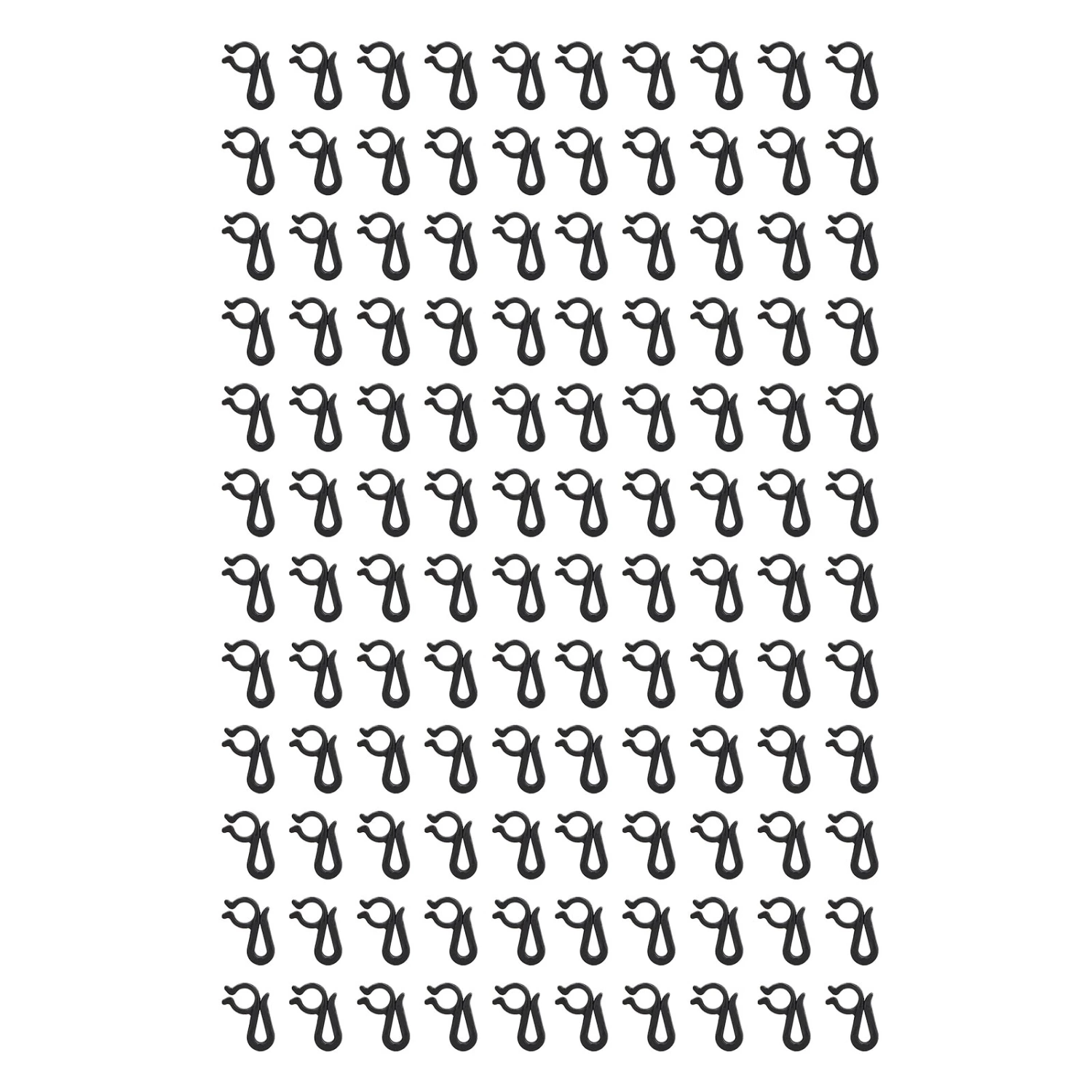 120 Pcs Christmas Light Clips Reusable Waterproof Plastic Outdoor Hanging Christmas Light Clips Holiday Party Decoration Black